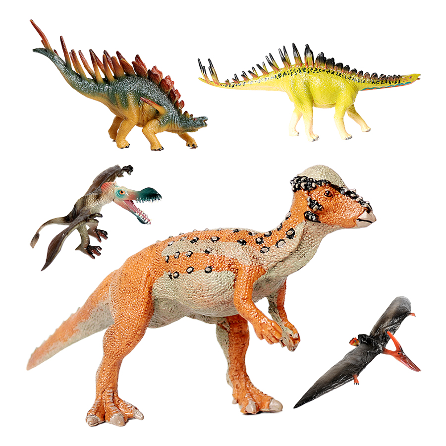 Kids Toys Reviews - Пластиковые фигурки доисторических динозавров: спинозавр, тираннозавр,
