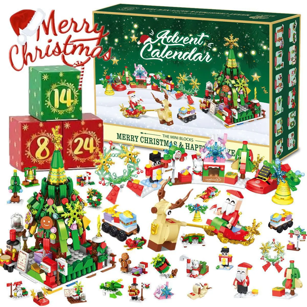 Kids Toys Xmas - Новый набор конструктора «Рождественский адвент-календарь» с