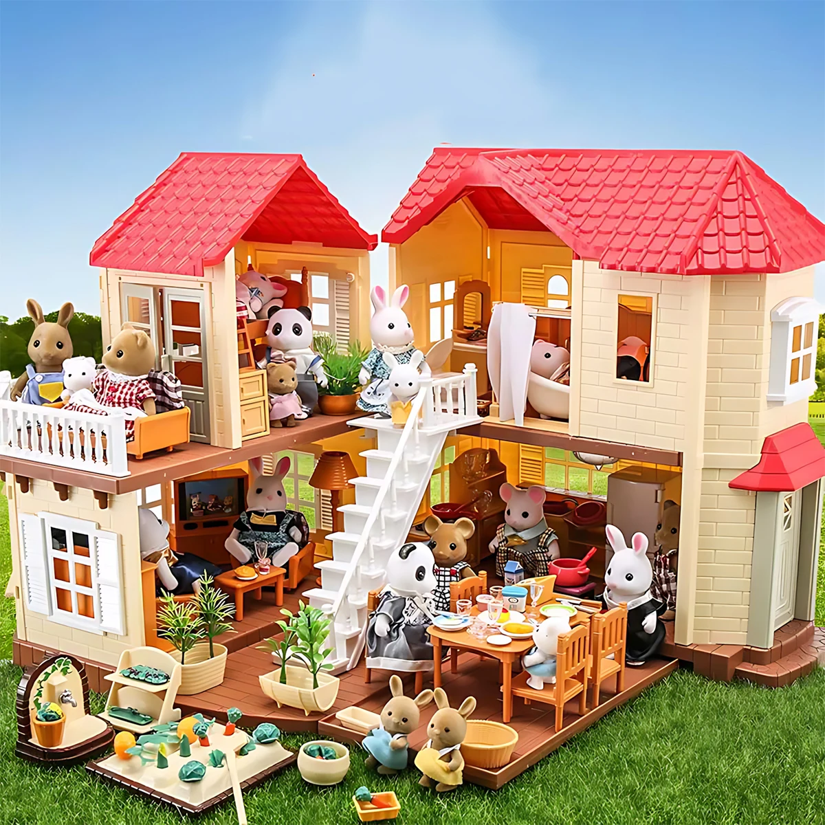Kids Toys Kitchen Set - Миниатюрная мебель 1:12 для кукольного домика: